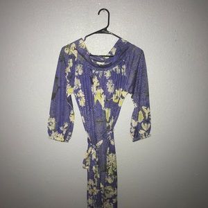 PASHMINA FLORAL TIE DRESS 🌸